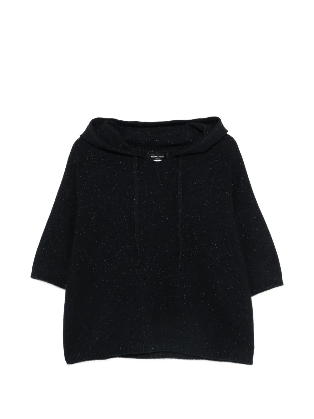 Fabiana Filippi short-sleeve hoodie - Schwarz