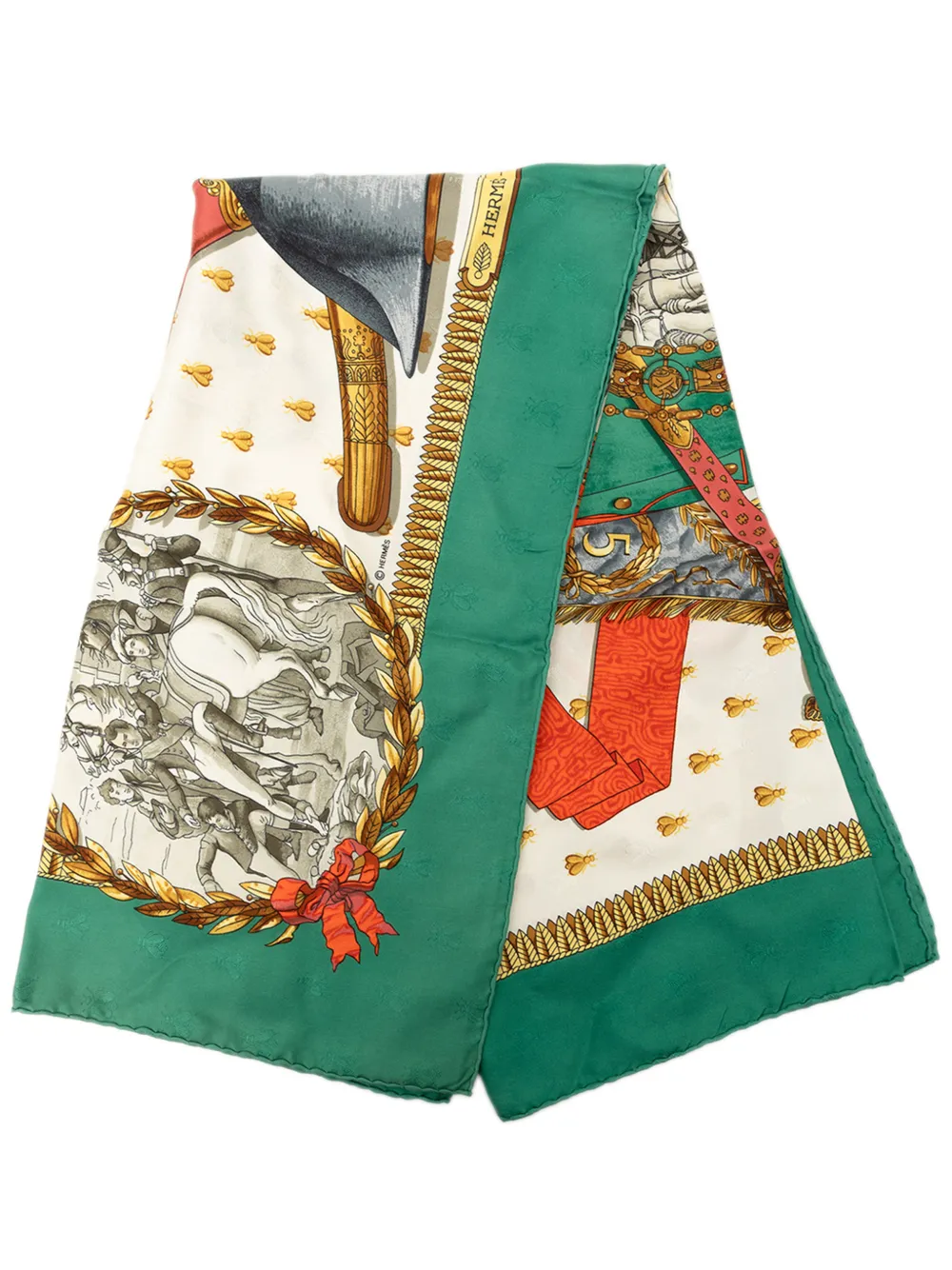 Hermès Pre-Owned 20th Century Napoleon Silk Scarf 90 scarves - Grün