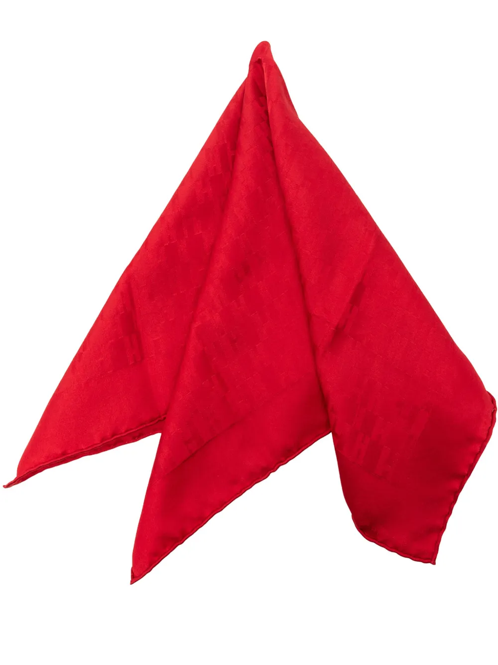 Hermès Pre-Owned 2000-2026 Faconnee Grand H Silk Pocket Square Scarf scarves - Rot