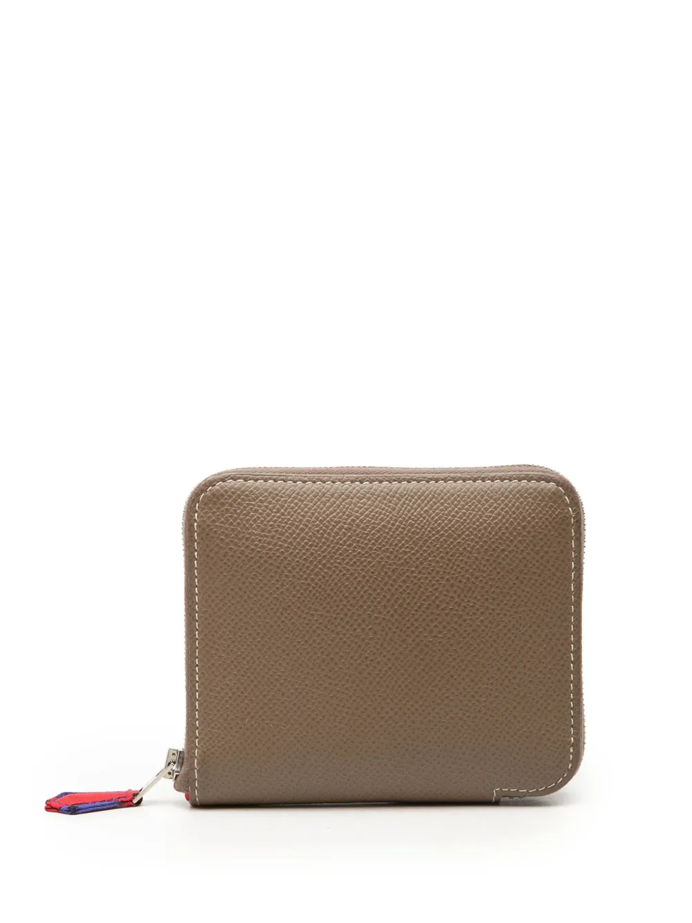 Hermès Pre-Owned 2014 Epsom Azap Silk in Compact Wallet small wallets - Braun