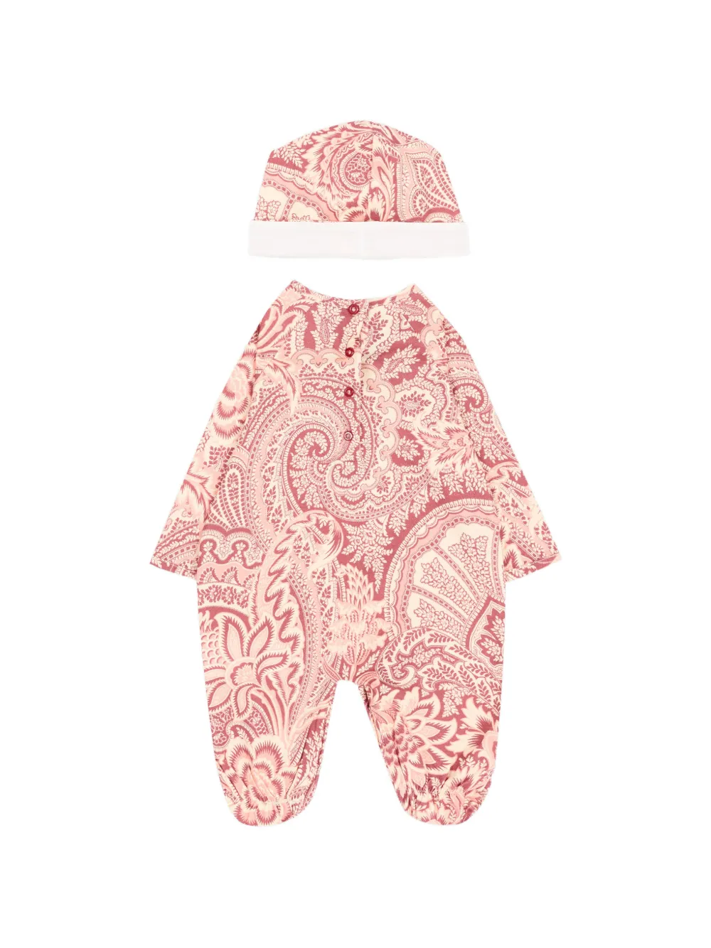 ETRO KIDS paisley-print babygrow - Rosa