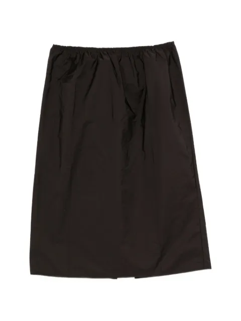 Carven pearl-embellished gathered midi skirt