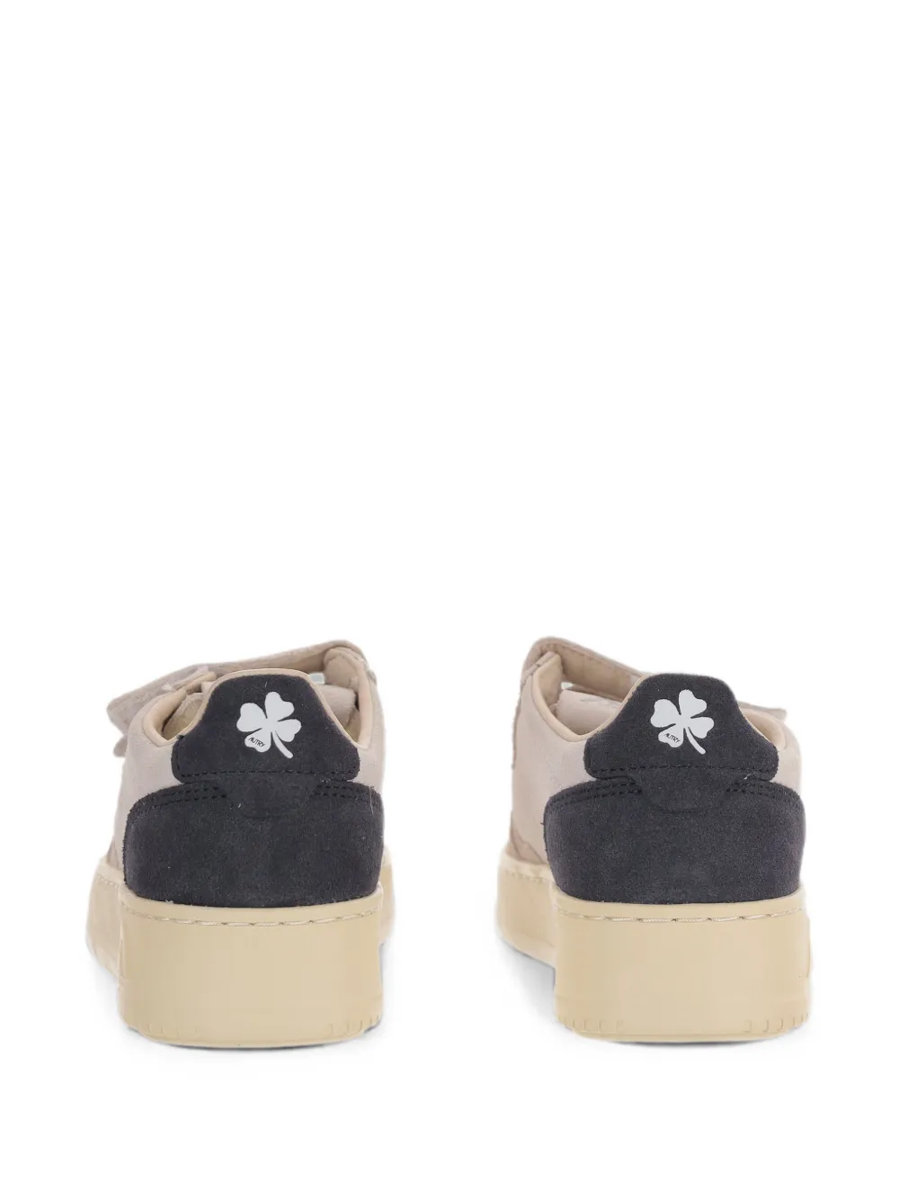 Autry Kids touch-strap suede sneakers Beige