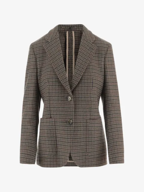 Lardini blazer de cachemira a cuadros