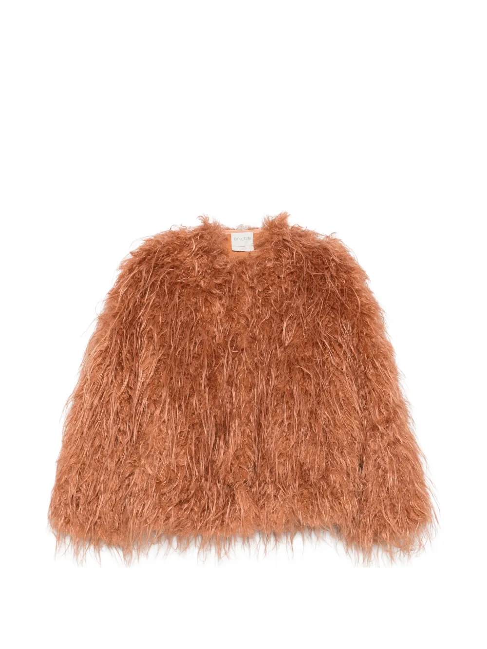 Forte Forte feather-embellished jacket - Orange