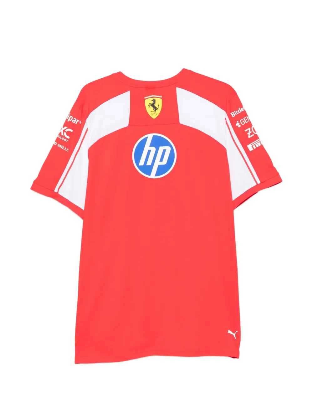 PUMA x Scuderia Ferrari HP T-shirt met logoprint Rood