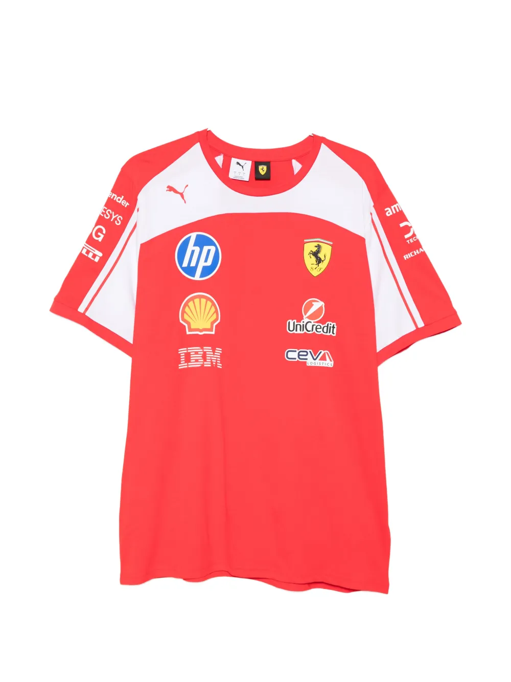 PUMA x Scuderia Ferrari HP logo-print T-shirt - Rosso