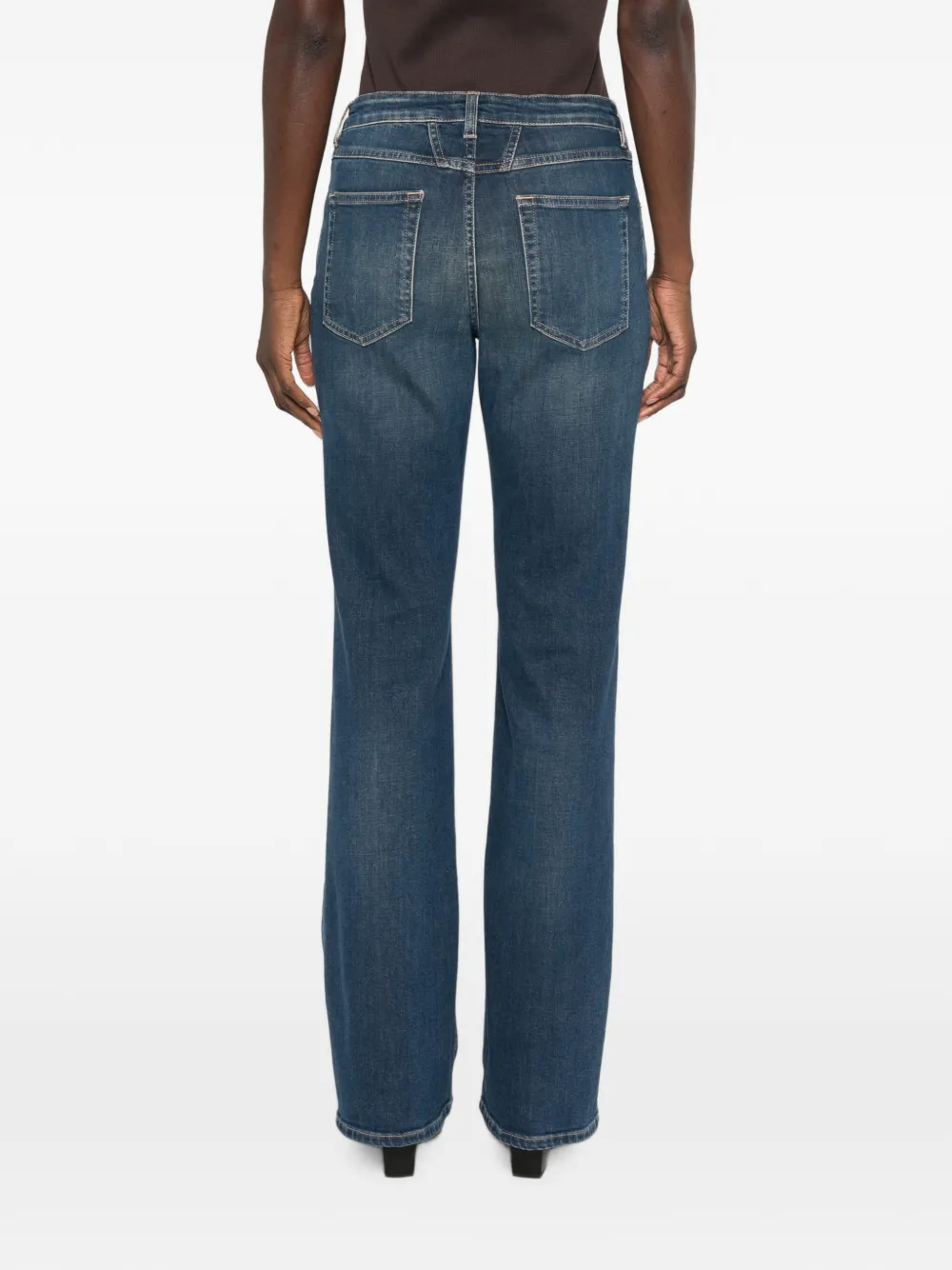 Closed Jovanna straight jeans met vervaagd effect Blauw