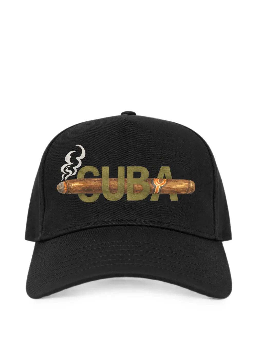 Melt graphic-print cotton baseball cap - Schwarz