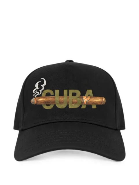 Melt graphic-print cotton baseball cap