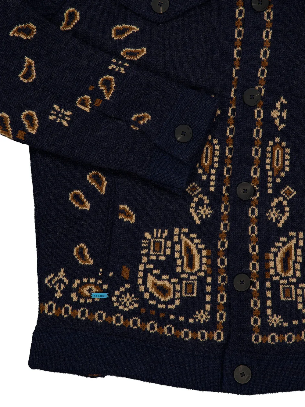 Alanui Jack met bandana jacquard Blauw