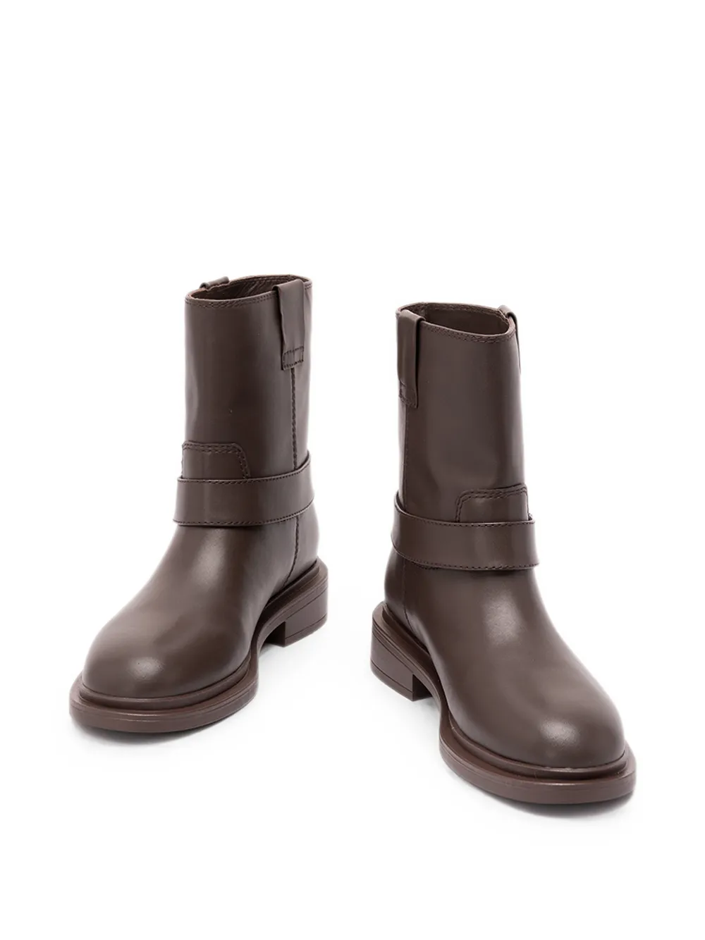 TWINSET logo-plaque buckle-fastening boots Bruin