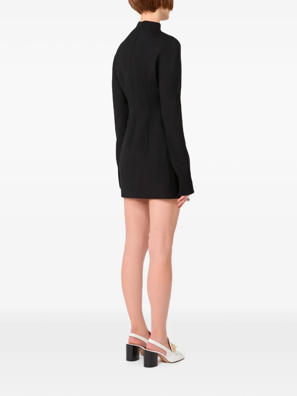 Sportmax Mini-jurk met lange mouwen Zwart