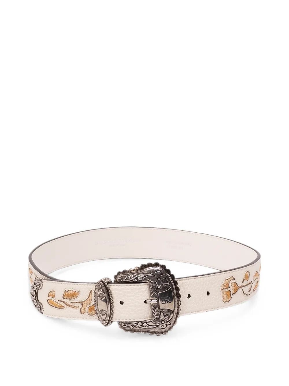 Ermanno Scervino floral-embroidered Western-style belt - Toni neutri
