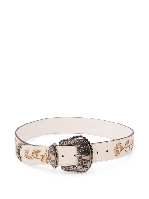 Ermanno Scervino floral-embroidered Western-style belt