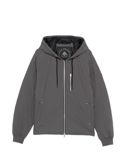 Moose Knuckles veste zippée à patch logo et lien de resserrage