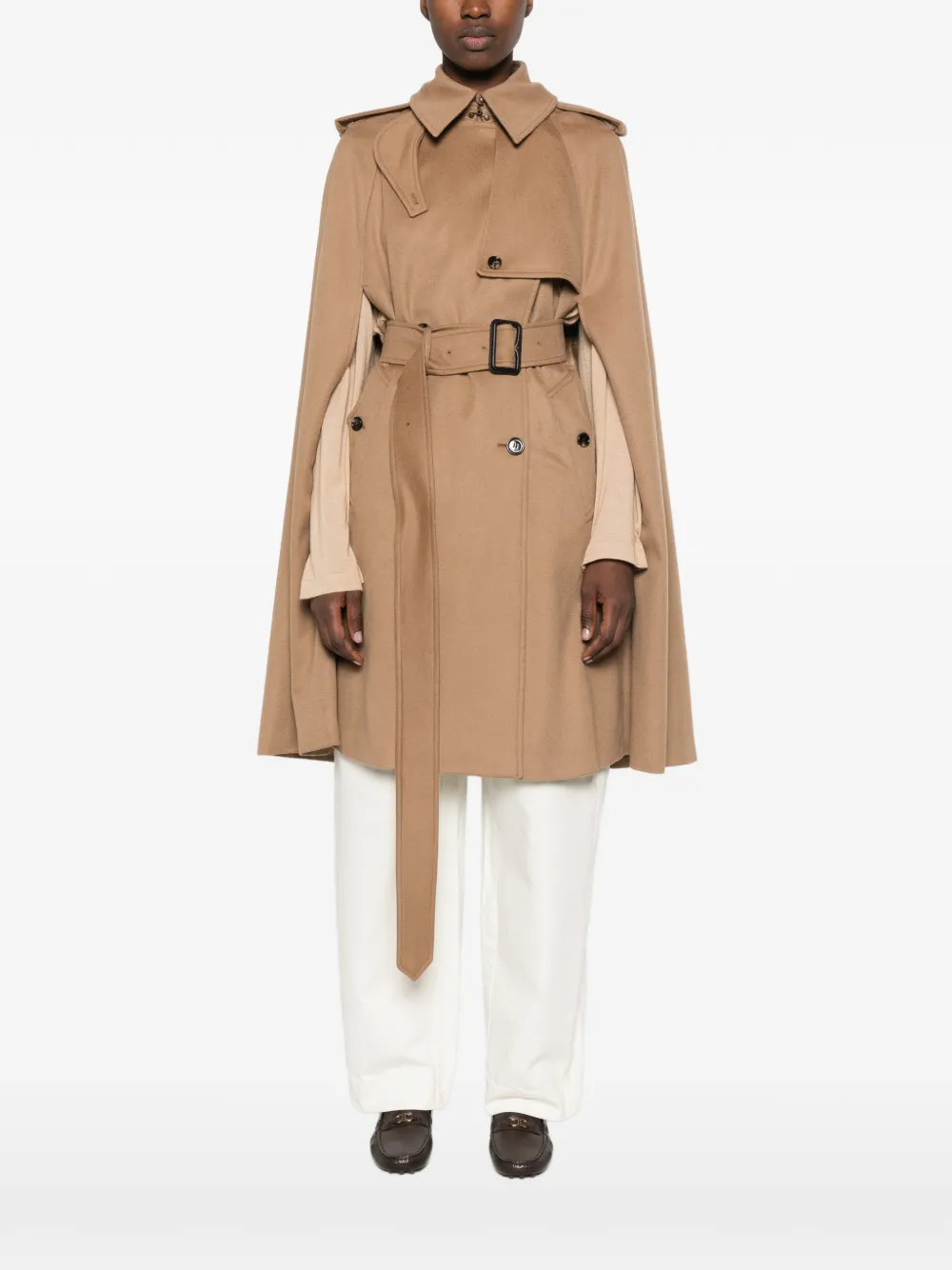 Burberry Cape met ceintuur Beige