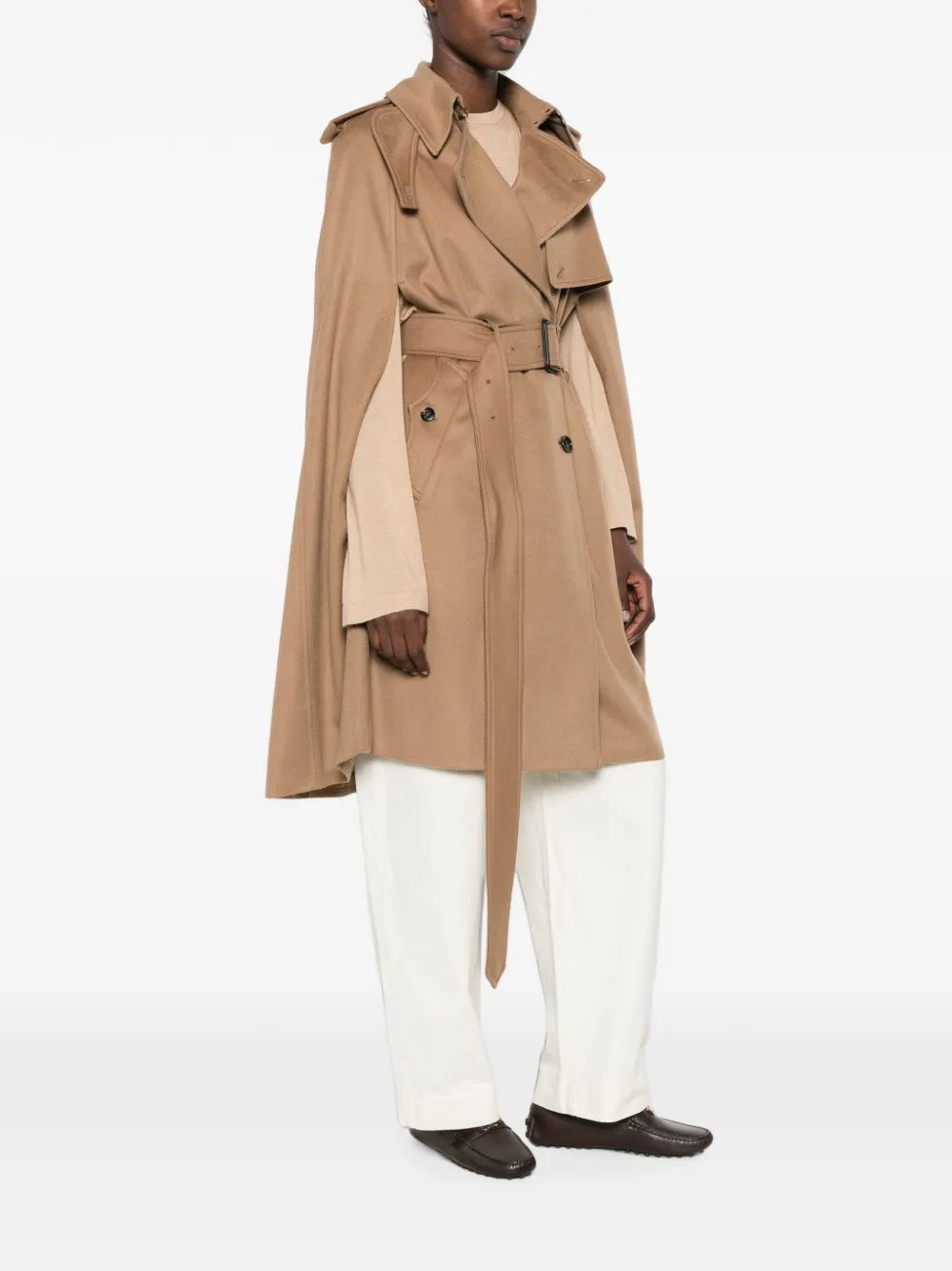 Burberry Cape met ceintuur Beige