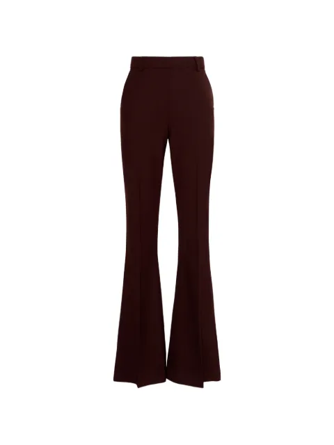 Sportmax pressed-crease flared trousers