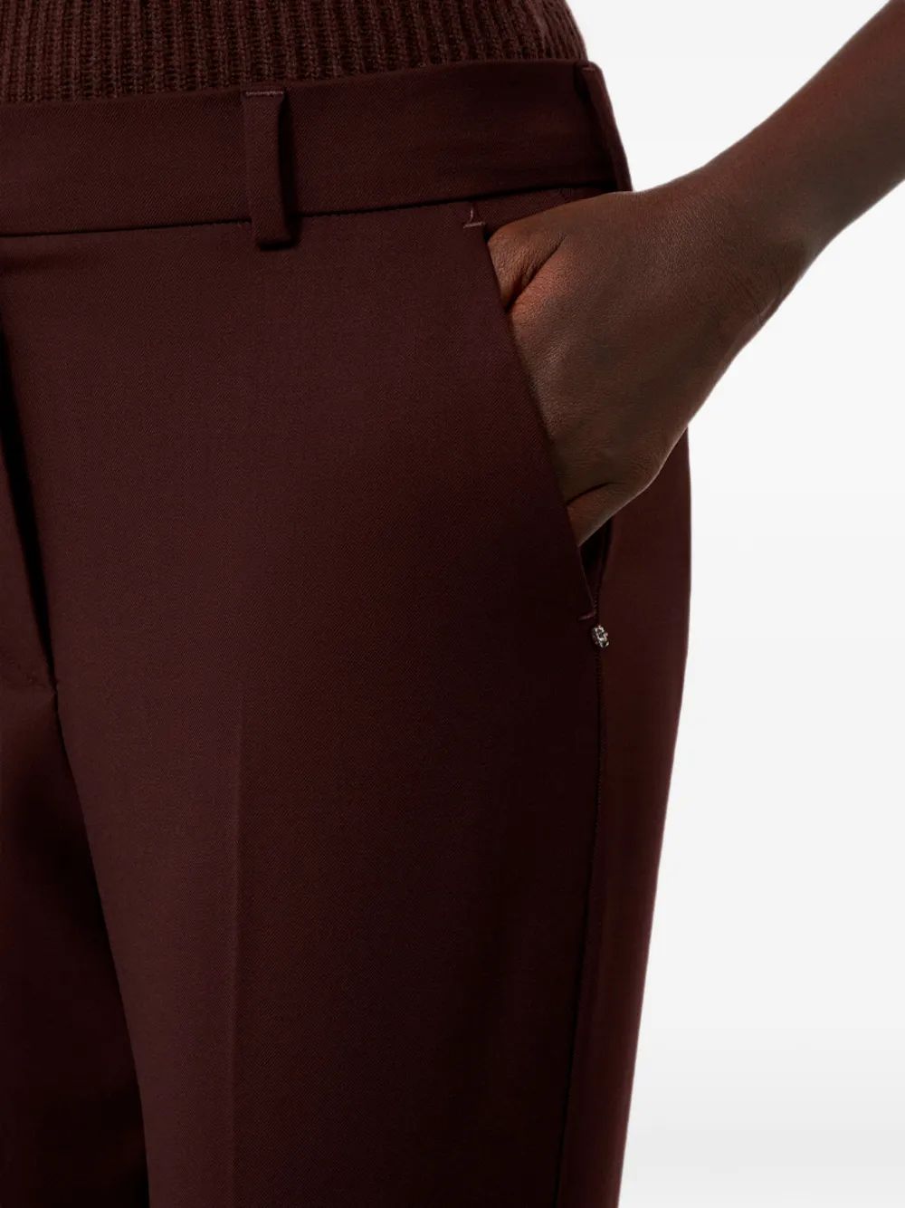 Sportmax Flared pantalon Bruin