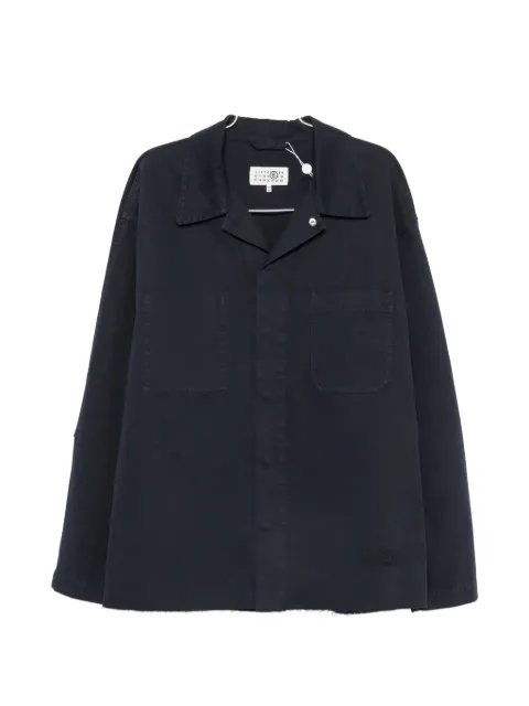 MM6 Maison Margiela concealed-fastening patch-pocket shirt jacket