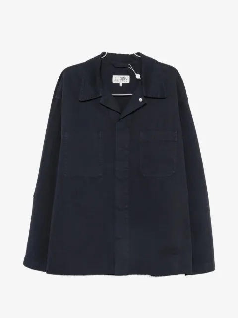 MM6 Maison Margiela concealed-fastening patch-pocket shirt jacket