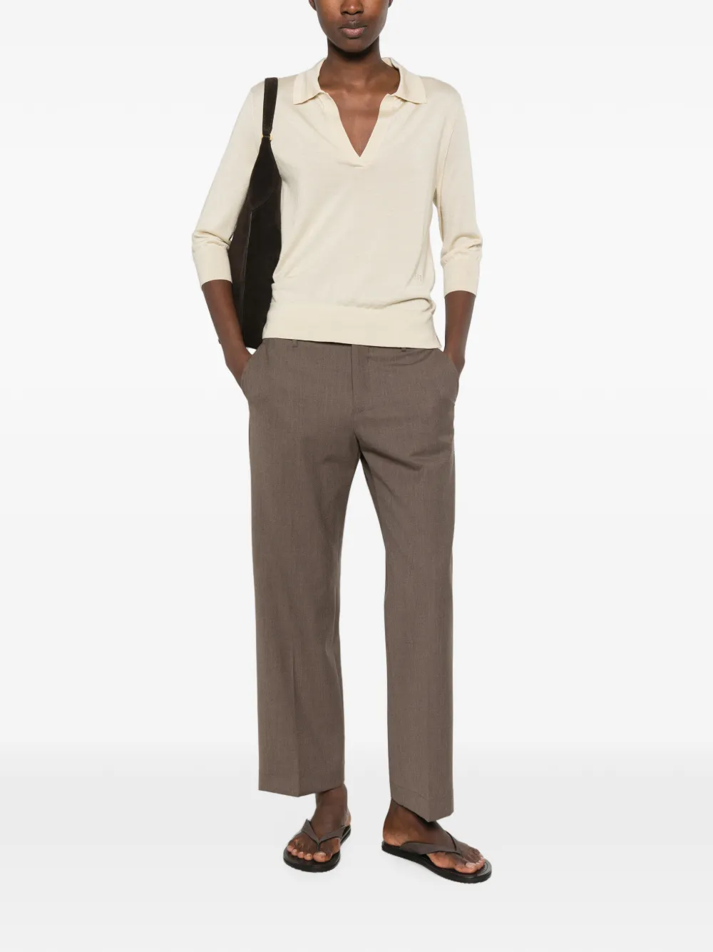 Berwich Alice straight pantalon Bruin