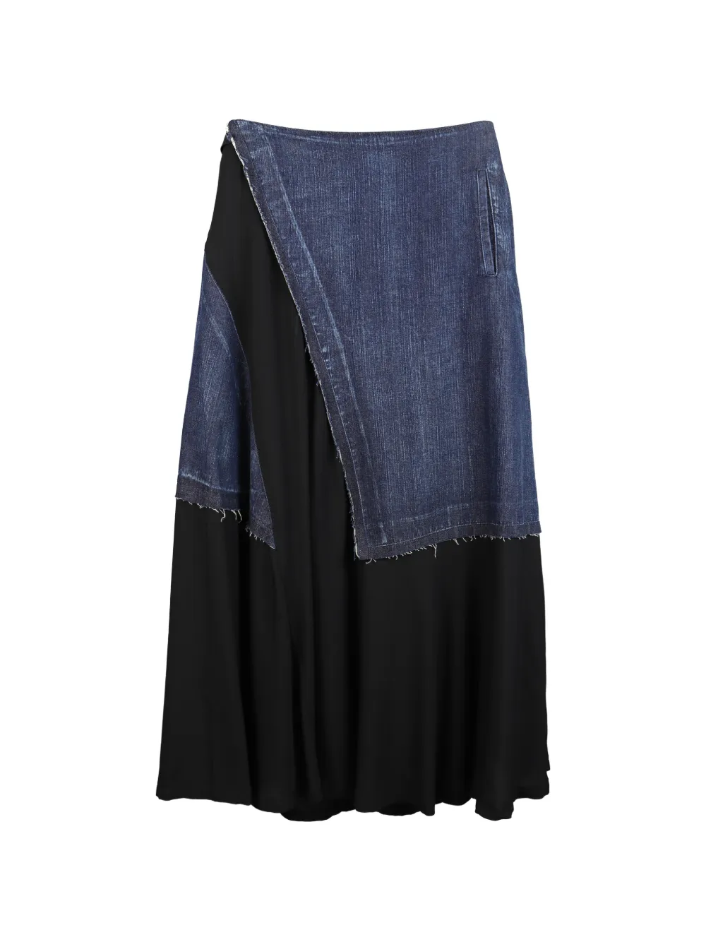 Yohji Yamamoto Pre-Owned Y's hybrid skirt - Schwarz