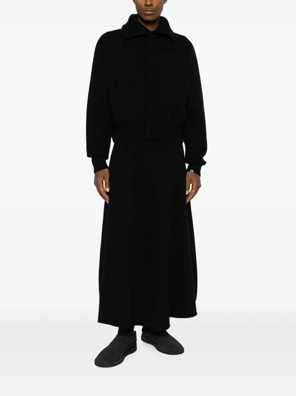 extreme cashmere Clement vest met knopen Zwart