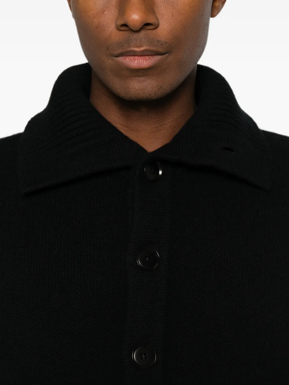 extreme cashmere Clement vest met knopen Zwart