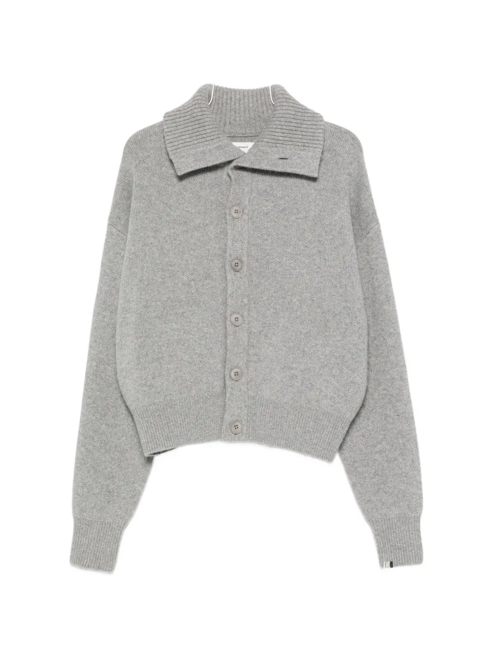 extreme cashmere Clement spread-collar cardigan - Grigio