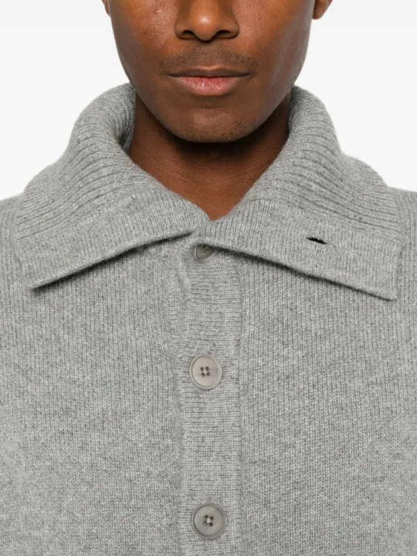 Extreme Cashmere Clement spread-collar Cardigan | Grey | FARFETCH