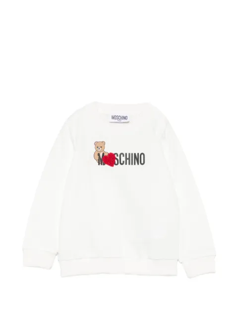 Moschino Kids Teddy Bear logo-print sweater