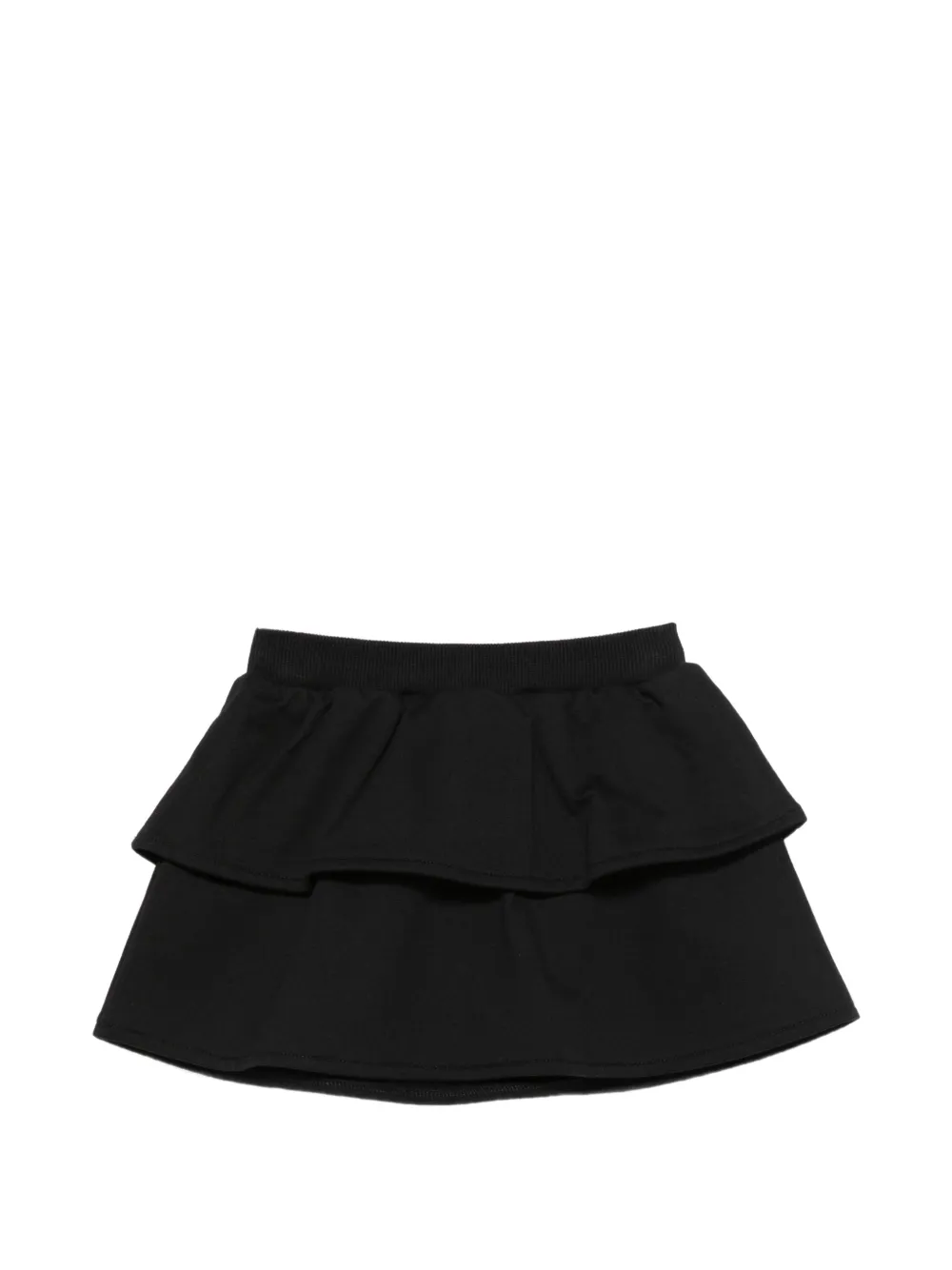 Moschino Kids Gelaagde rok met teddybeer-print Zwart