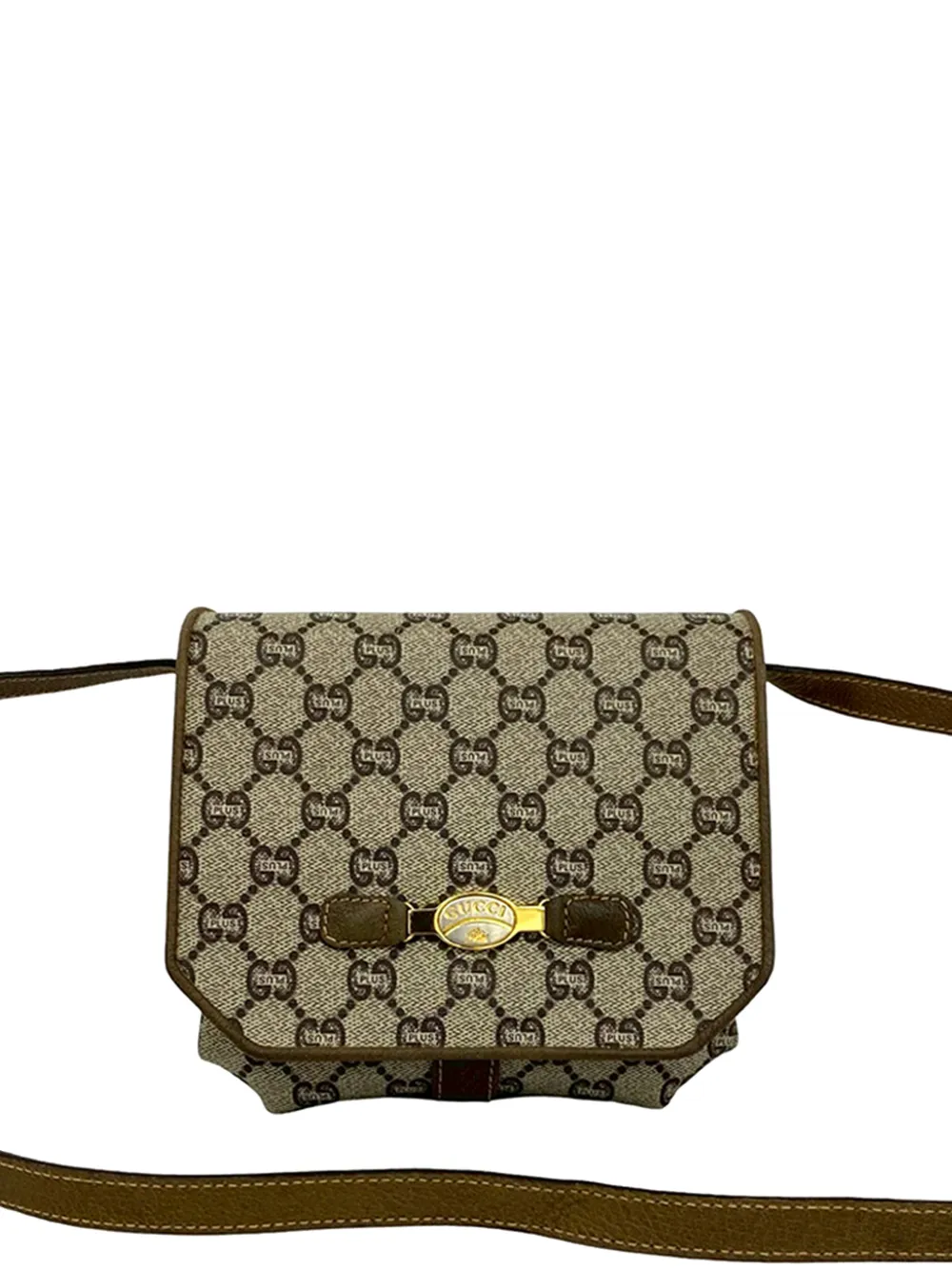 Gucci Pre-Owned 20th Century GG Supreme Plus crossbody bag - Toni neutri