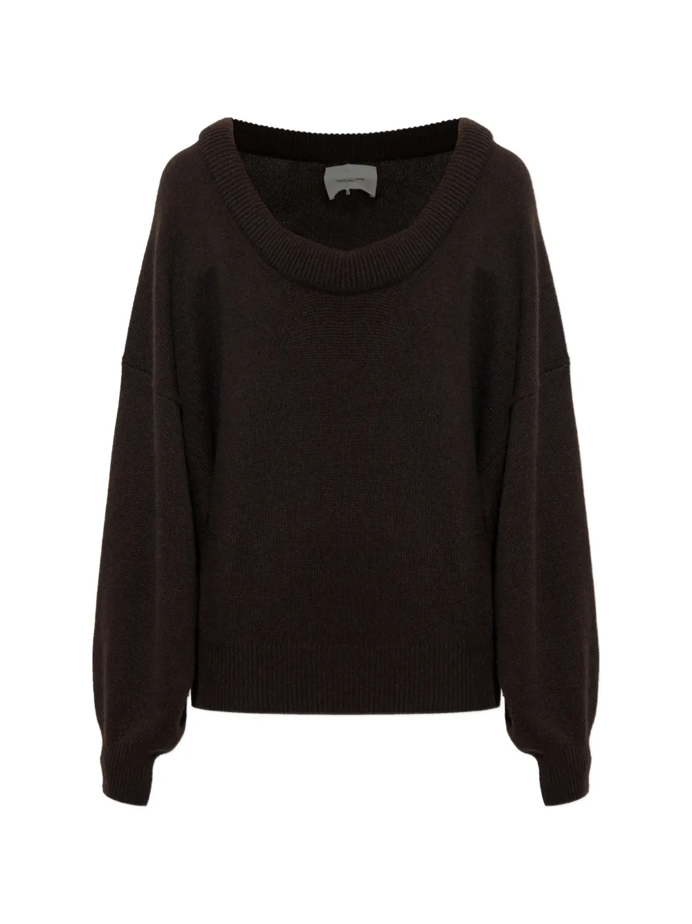 Lisa Yang Doria off-shoulder sweater - Braun