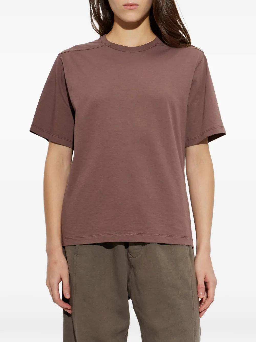 Rick Owens T-shirt met ronde hals Bruin
