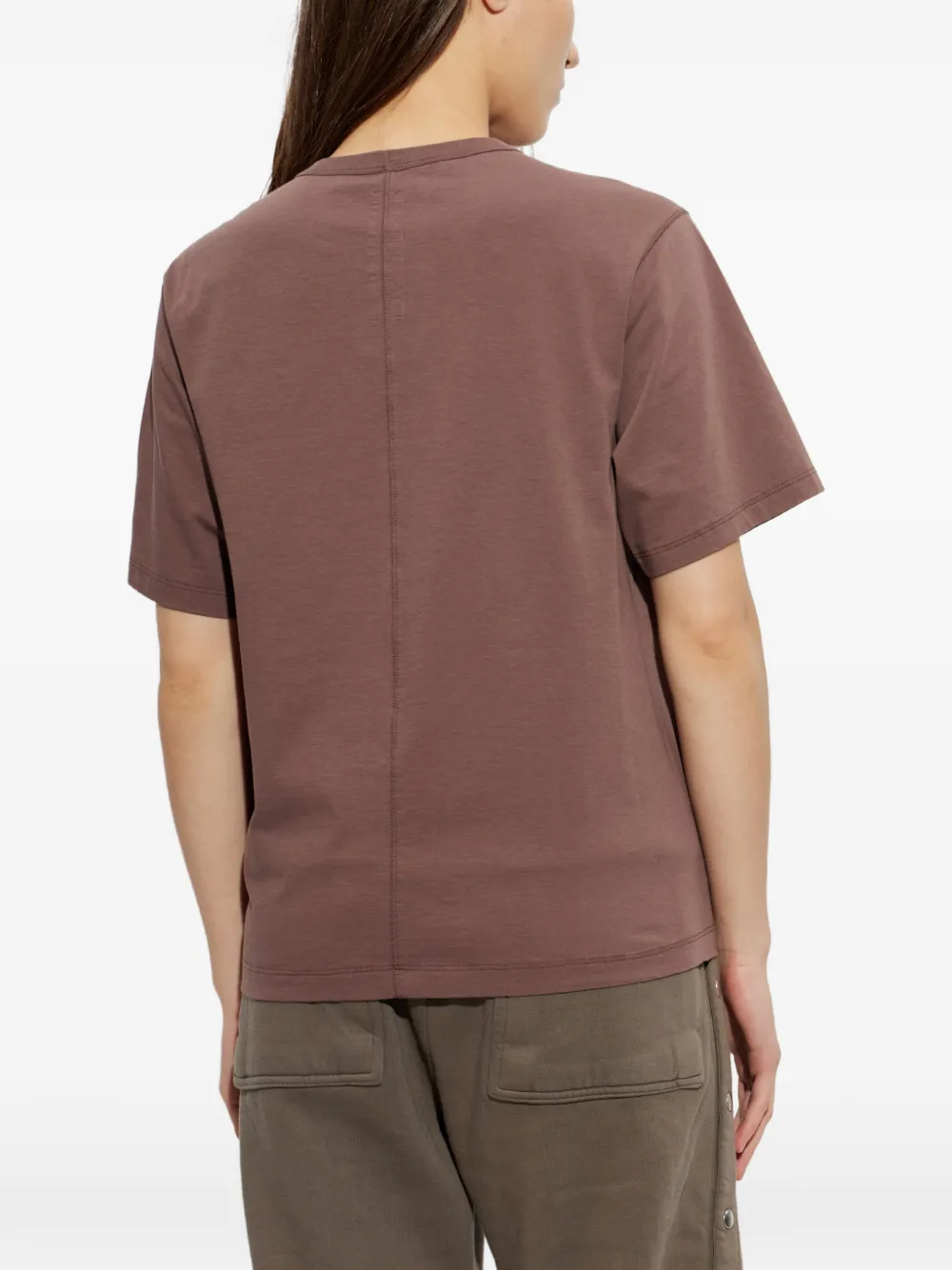Rick Owens T-shirt met ronde hals Bruin