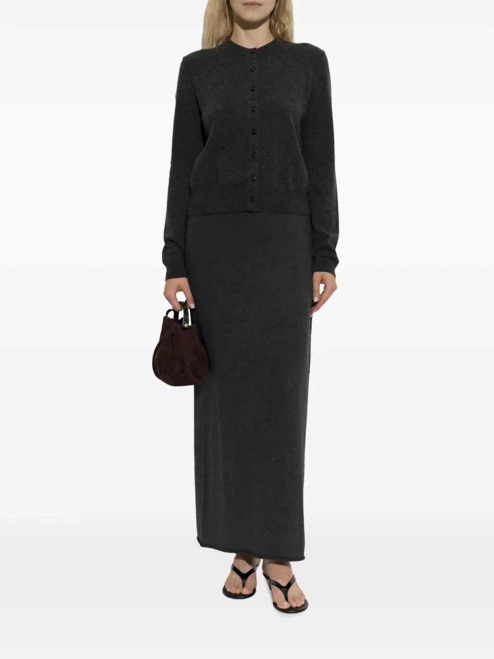 Lisa Yang Karia button-up vest Grijs