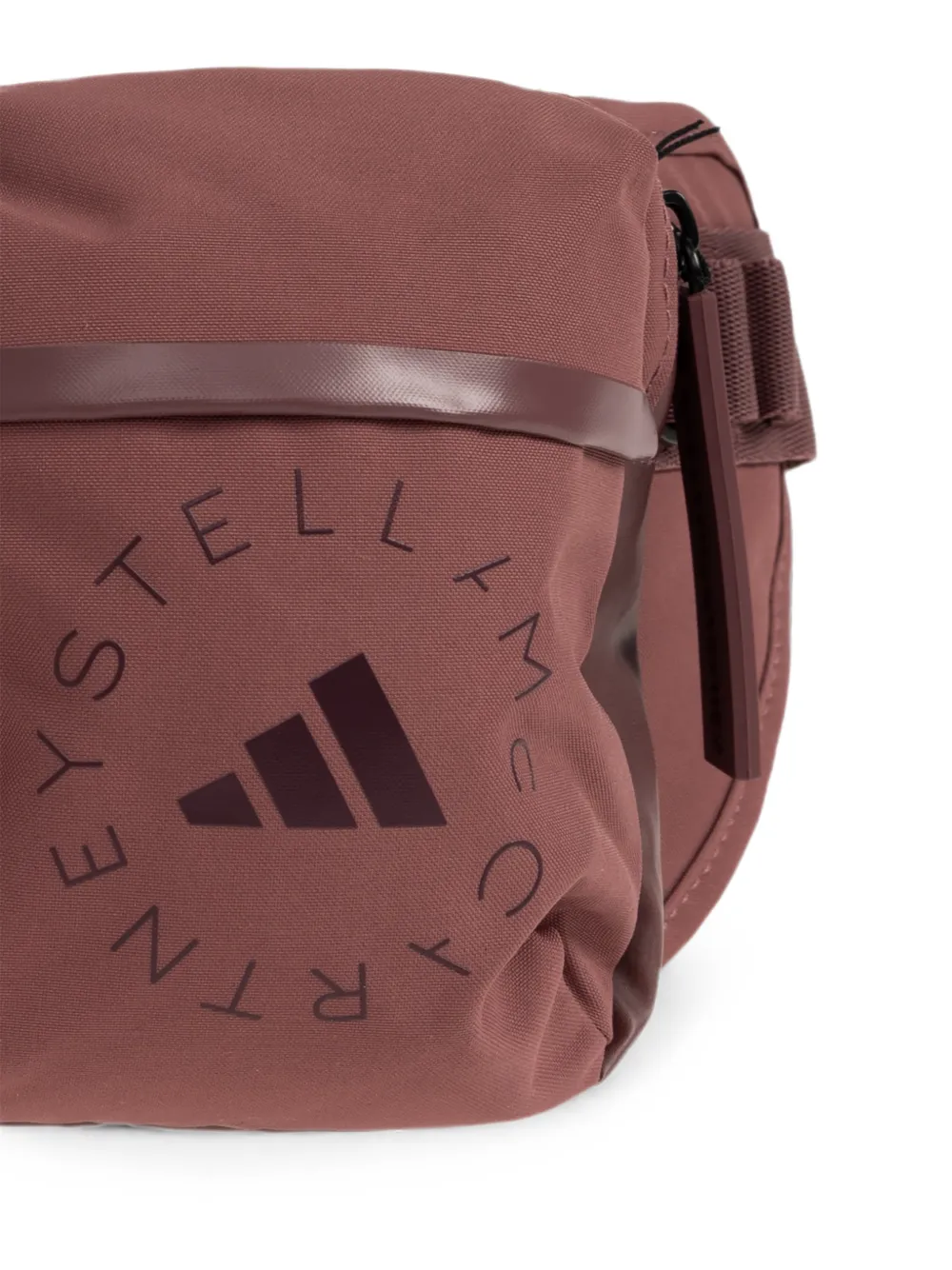 adidas by Stella McCartney Fanny Pack heuptas met bungee-koord en logoprint Rood
