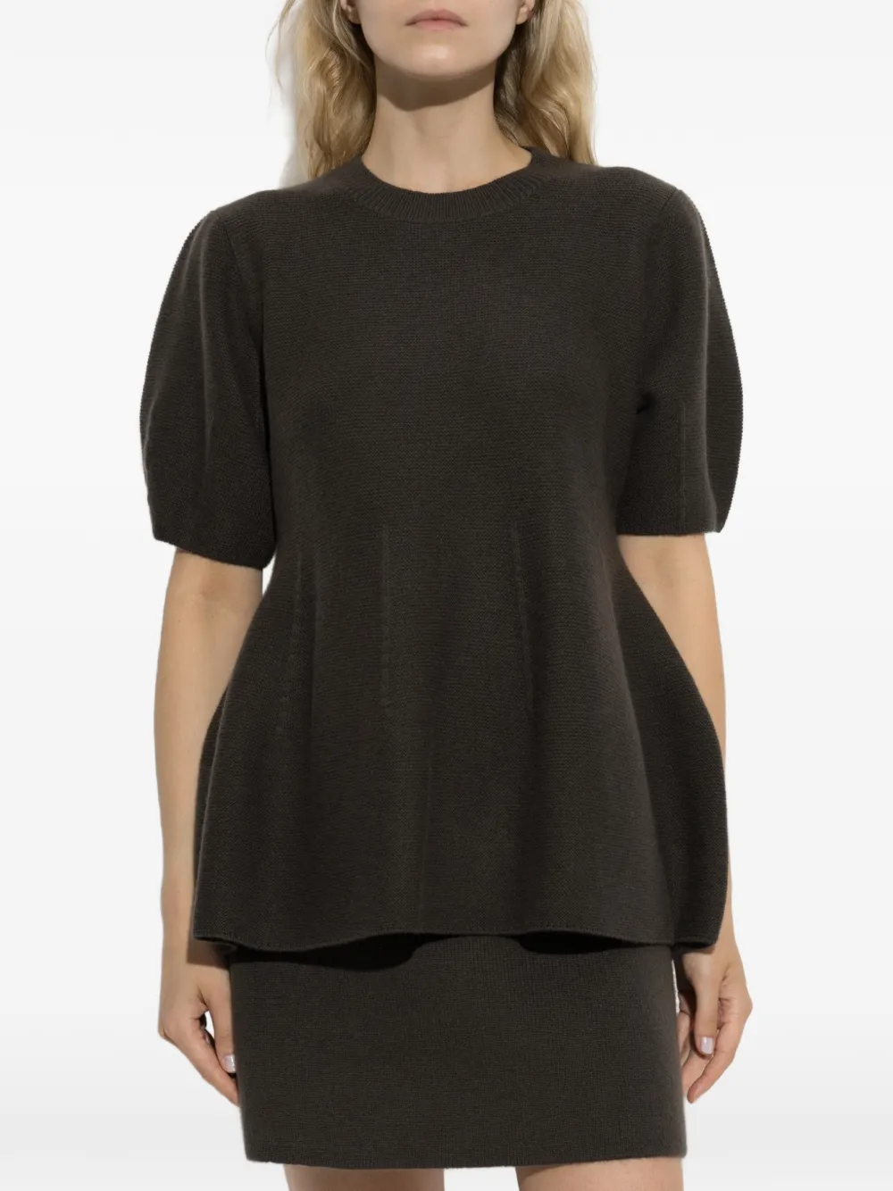 Lisa Yang Mella peplum trui Groen