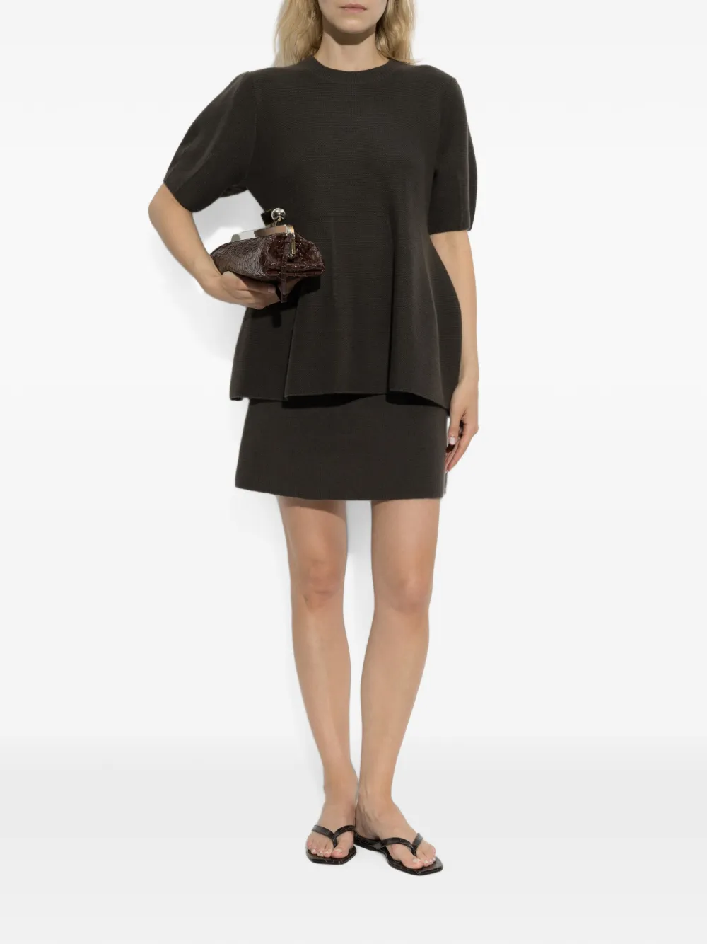 Lisa Yang Mella peplum trui Groen