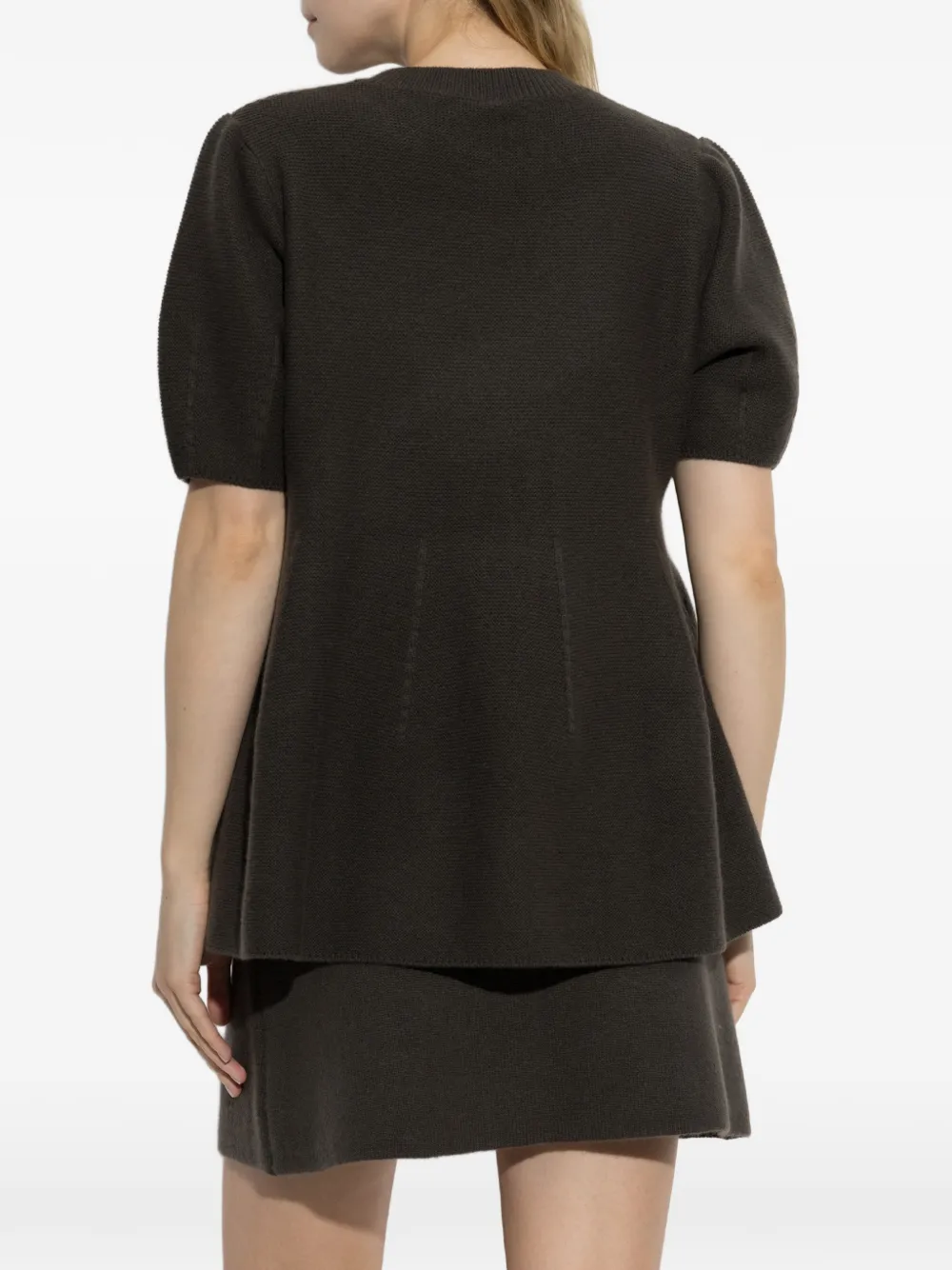 Lisa Yang Mella peplum trui Groen
