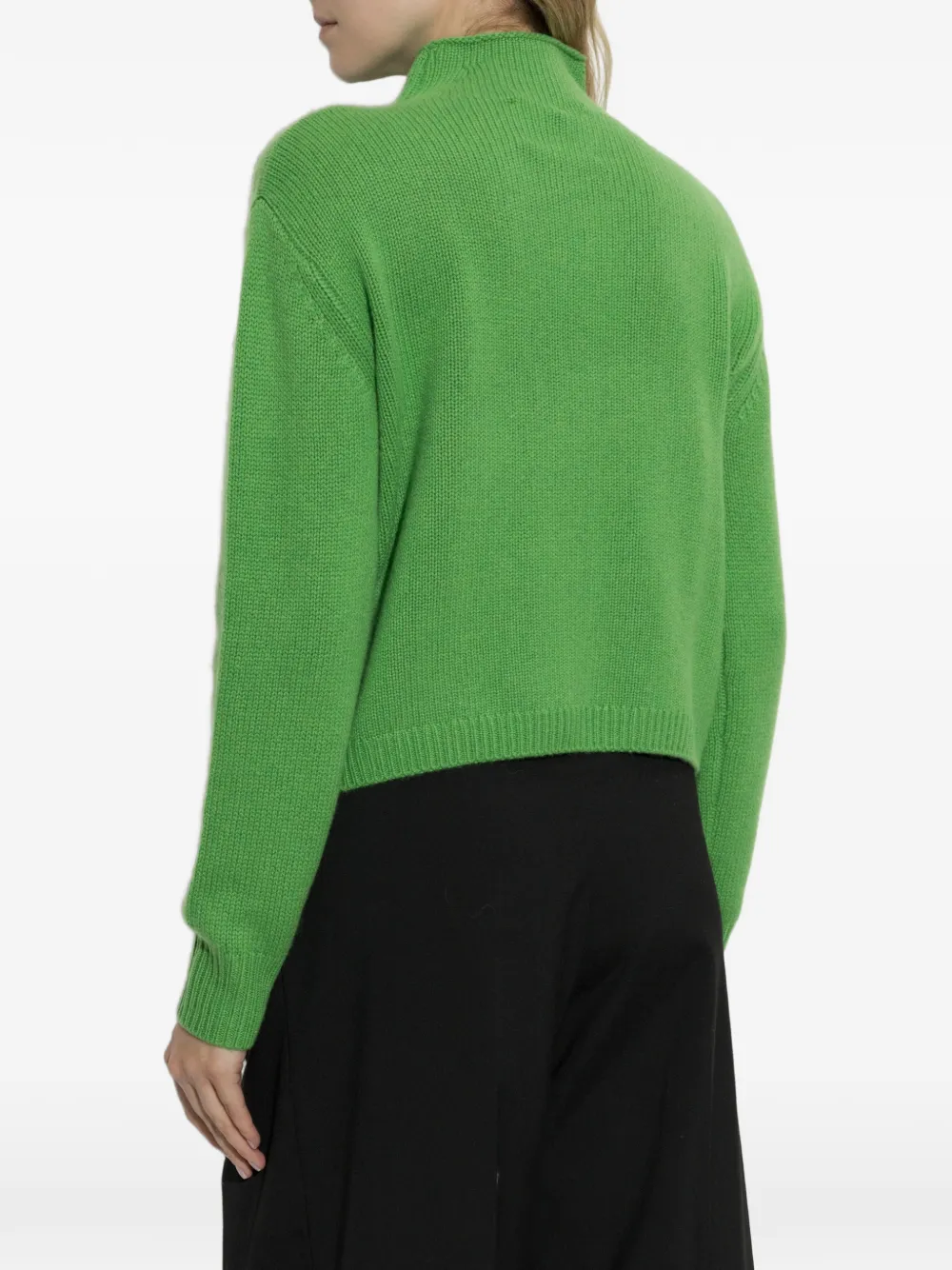 Lisa Yang Zirelle vest met hoge hals Groen
