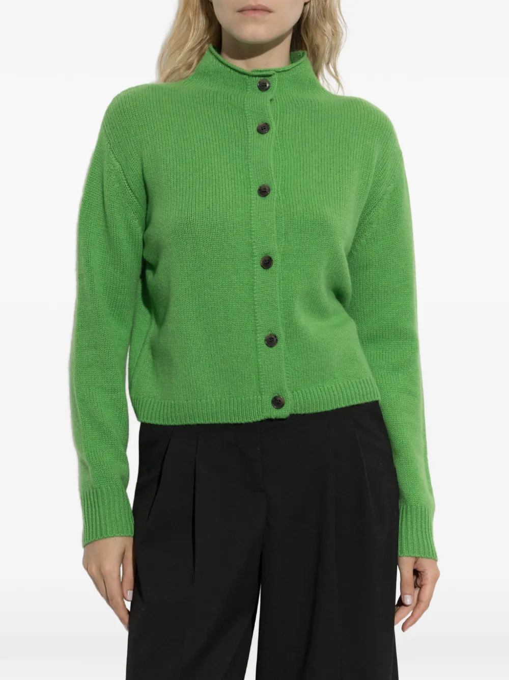 Lisa Yang Zirelle vest met hoge hals Groen