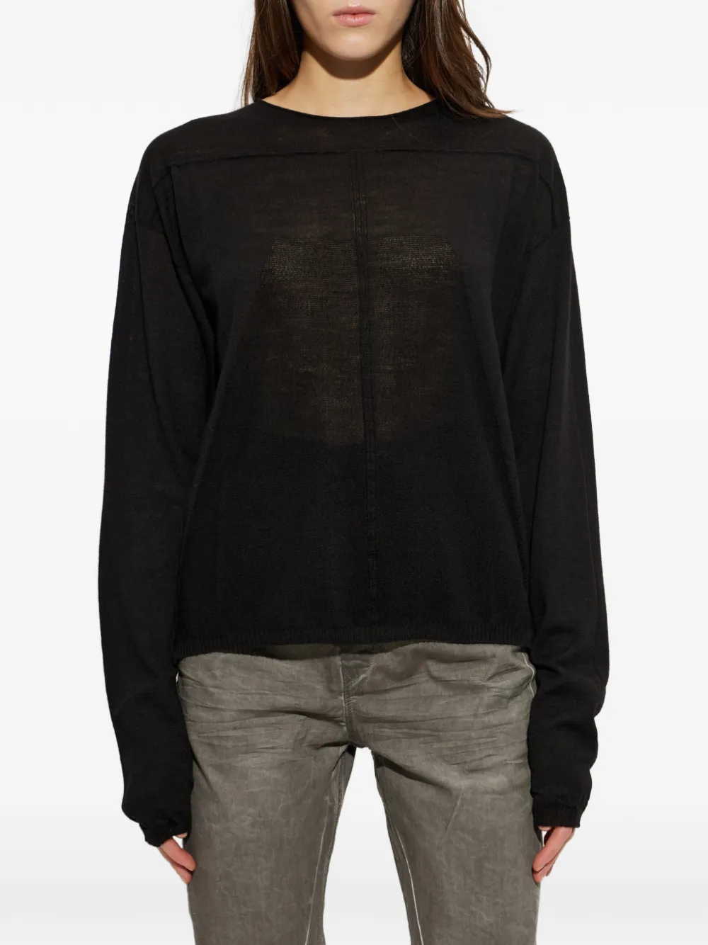Rick Owens Tower Pull in Black, view 3