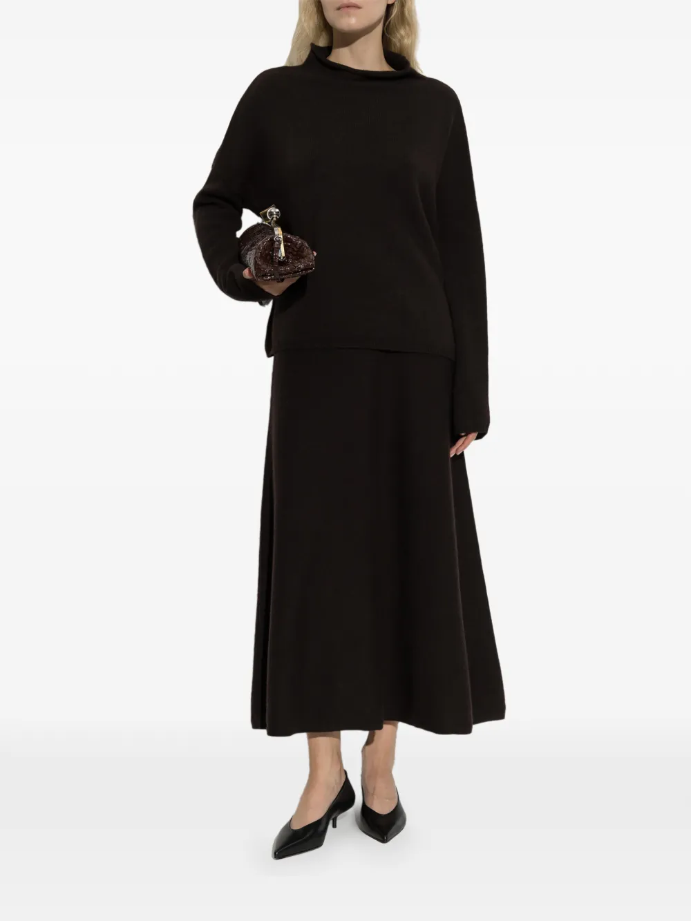 Lisa Yang Sandy roll-neck sweater - Braun