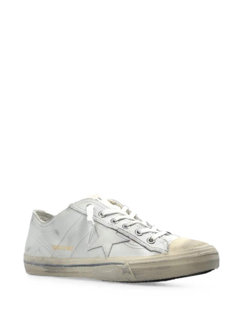 Golden Goose V-Star leren sneakers Wit