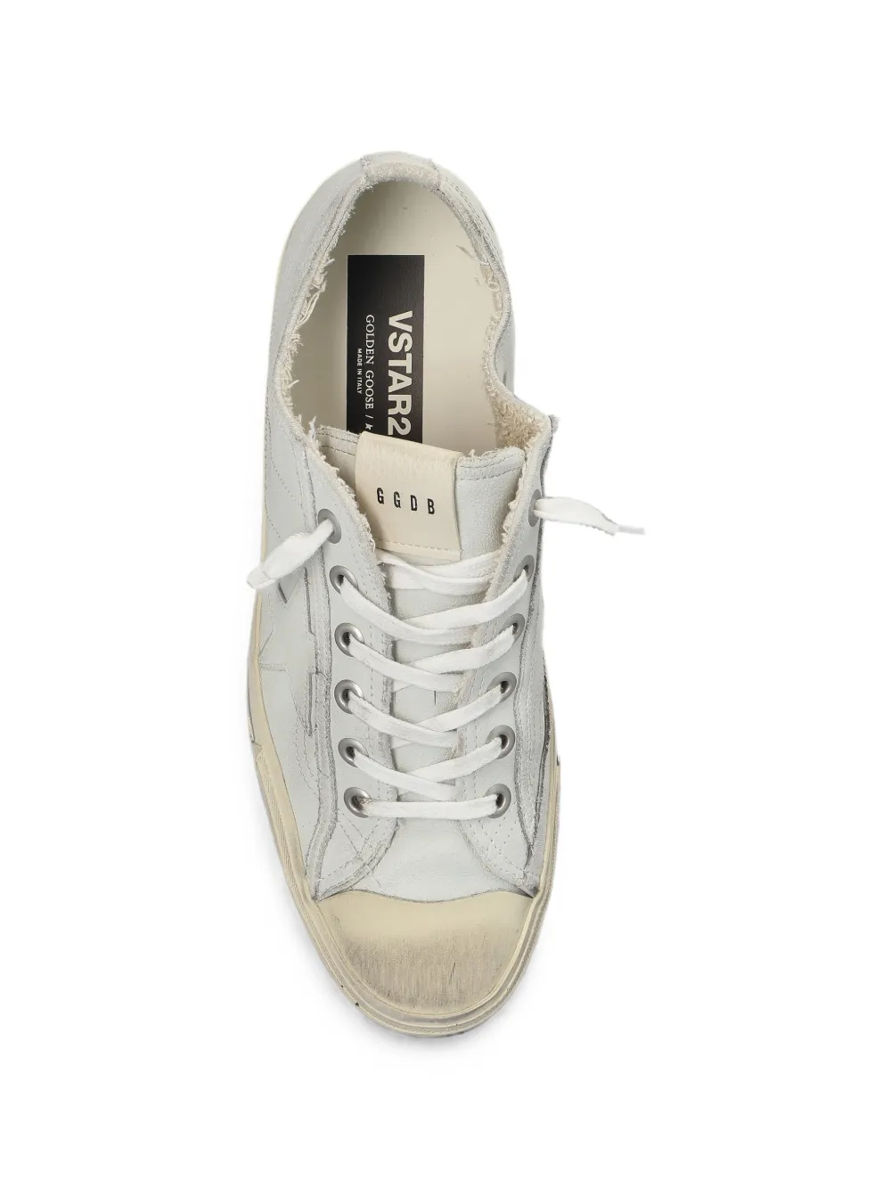Golden Goose V-Star leren sneakers Wit