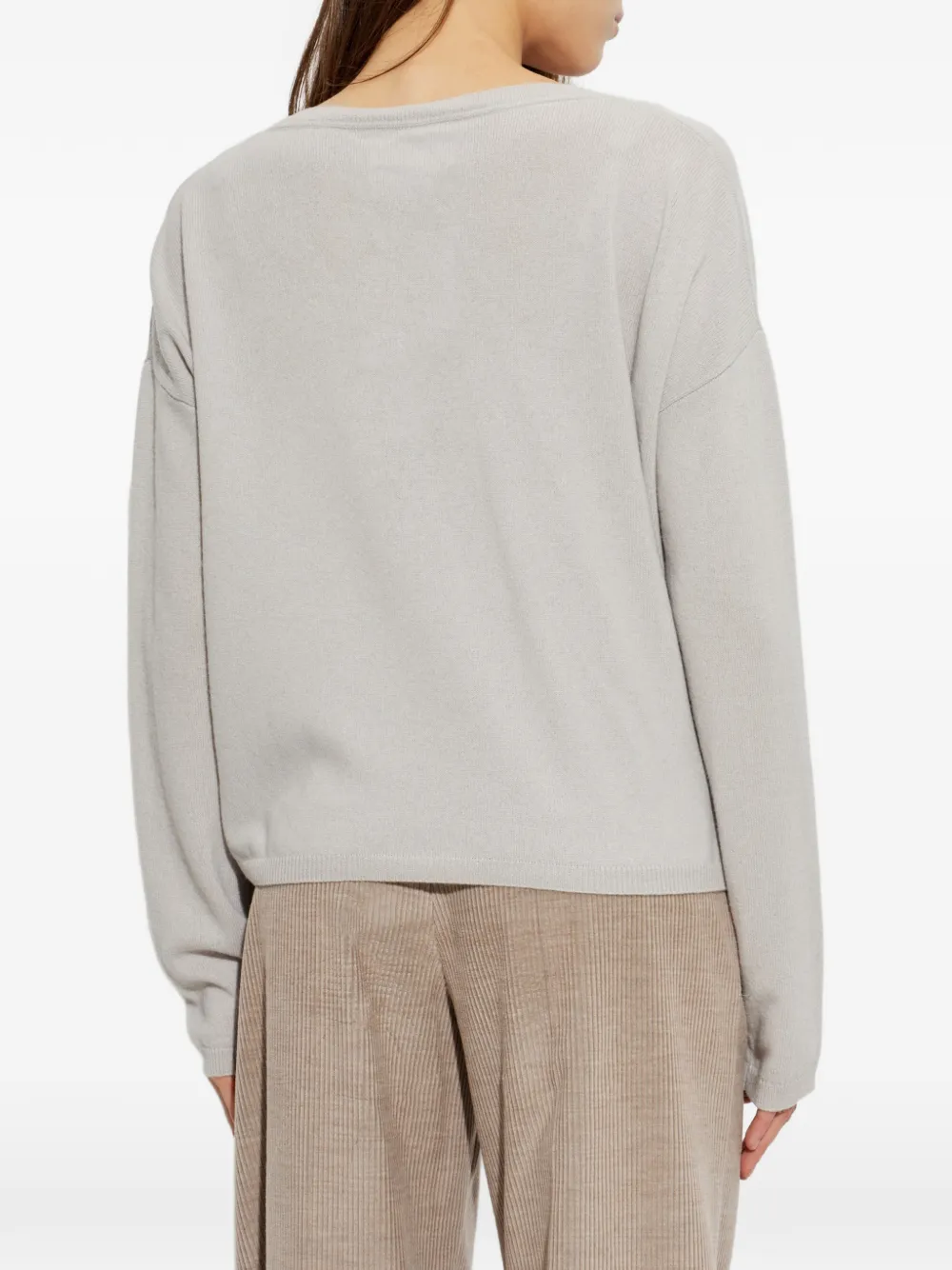Lisa Yang Vest met V-hals Grijs